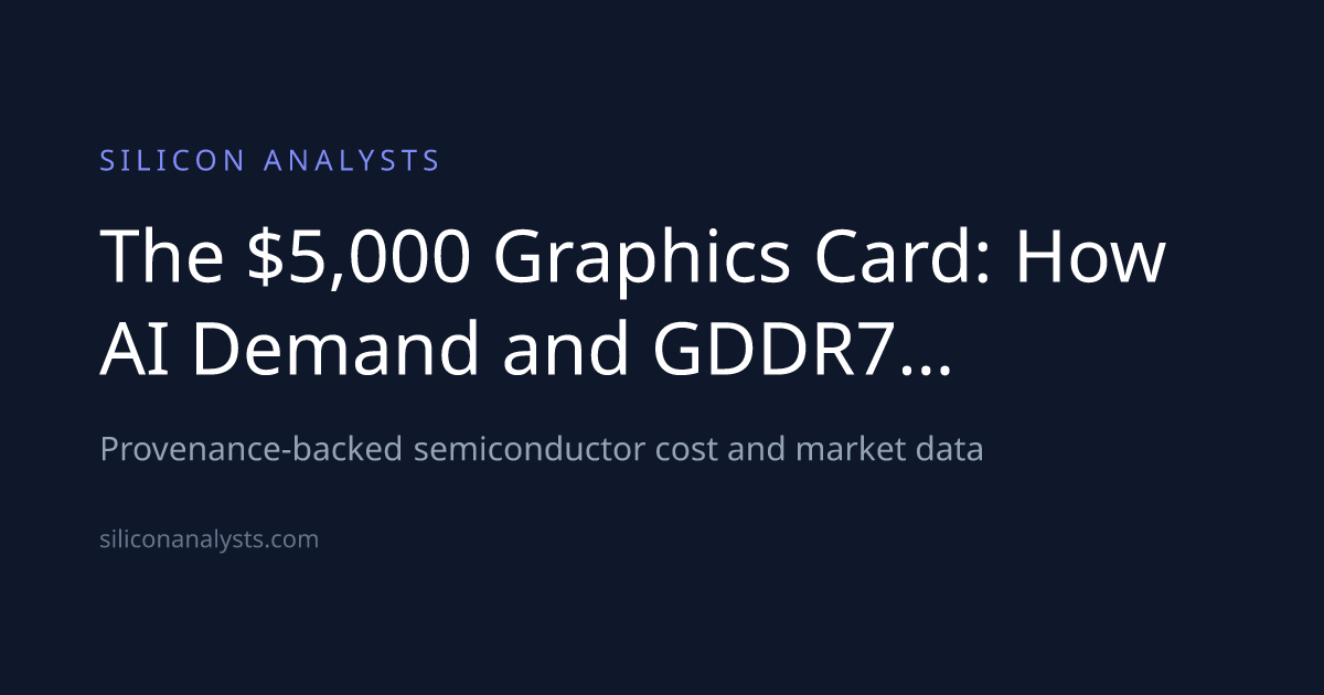 記事全文: The $5,000 Graphics Card: How AI Demand and GDDR7…